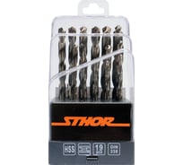 Набор сверл HSS 1,0-10,0мм., 19 шт STHOR 21999