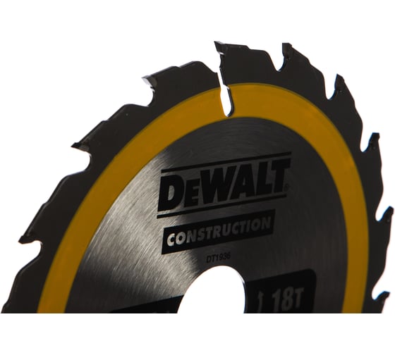Пильный диск CONSTRUCT 165х30 мм, 18Т, ATB +20град DEWALT DT1936