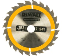 Пильный диск CONSTRUCT 152х20 мм, 24Т, ATB +10град DEWALT DT1930