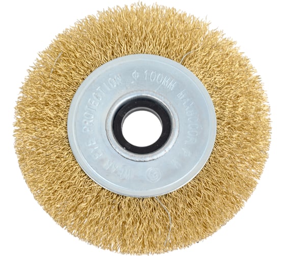 Кордщетка дисковая латунная 100 мм для УШМ Forsage F-BWF00419913) 1