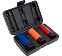 Головки ударные тонкостенные шестигранные 3 предмета, 1/2" DR Forsage F-4032C