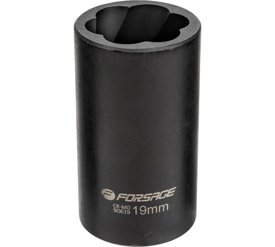 Головка-экстрактор для поврежденных болтов/гаек 19х50 мм, 1/2" DR Forsage F-90619(6823)