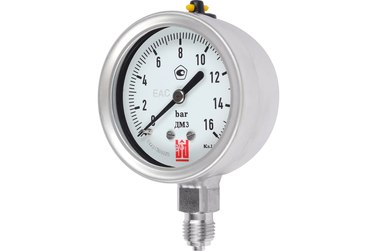 Манометр ДМ 3 063 Р (0-16) бар, кл.1.5, G1/4, DIN CASE BD 1153100005 ...