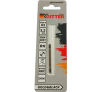Сверло двухстороннее по металлу EC Gold&Black 3.2 мм, HSS-G M2, DIN 1897, RN RITTER PS14603201