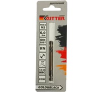 Сверло двухстороннее по металлу EC Gold&Black 6 мм, HSS-G M2, DIN 1897, RN RITTER PS14606001