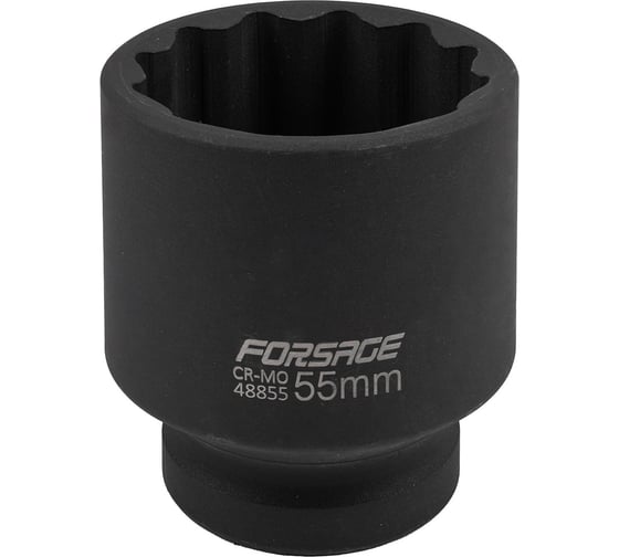 Головка ударная 12-гранная 55 мм, 1" DR Forsage F-48855 27114 1