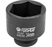 Головка ударная шестигранная 34 мм, 1/2" DR Forsage F-44534(6791)
