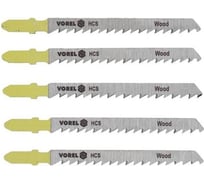 Полотна для электролобзика дерево/пластик 5 шт VOREL 27811