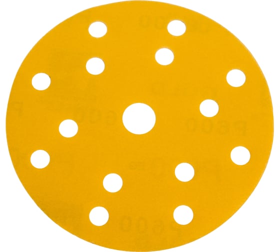 Круг абразивный GOLD LINE 150 мм, Р600, 15 отверстий, 100 шт HOLEX HAS-384615 1