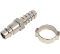 Переходник рапид – ёлочка 10 мм с обжимным кольцом 10-15 мм Elitech 0704.019400