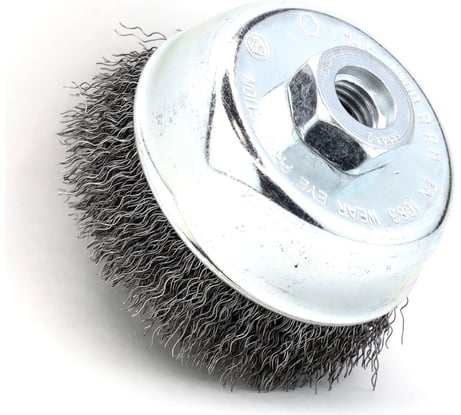 Щетка чашечная 80 мм, М14, ворс гофрированная сталь 0.30 мм, для УШМ OSBORN 613.163-6618