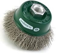 Щетка чашечная 75 мм, М14, ворс гофрированная нержавеющая сталь 0.30 мм, для УШМ OSBORN 613.362-0002