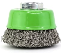 Щетка чашечная 60 мм, М14, ворс гофрированная нержавеющая сталь 0.30 мм, для УШМ OSBORN 613.361-0202