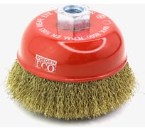 Щетка чашечная 100 мм, М14, ворс гофрированная латунир-я сталь 0.30 мм, для УШМ OSBORN 613.064-0008