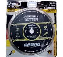 Диск алмазный Eco HT ULThin 230x22.23 мм, 1.6x2.0x10 мм RITTER PS30122300