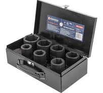 Набор головок ударных глубоких 1"DR, 7 шт, 6 гр.-24, 27, 30, 32, 36, 41, 46 мм f-8072-5mpb 54947 Forsage F-8072-5MPB(54947)