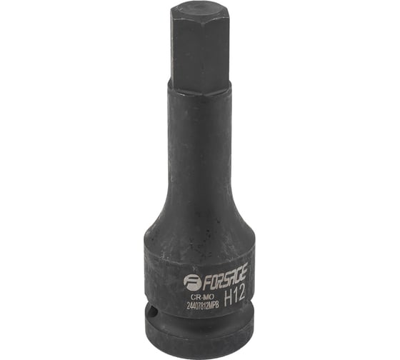 Головка-бита 6-гранная ударная 12 мм, 1/2" Forsage F-24407812MPB(56140) 1