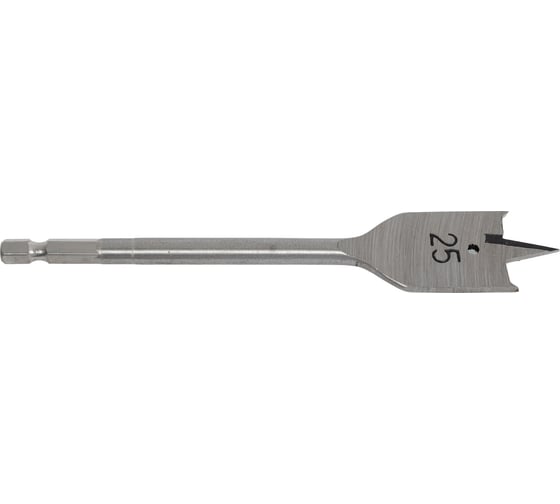 Сверло плоскофрезерное по дереву (25х150 мм; HEX 1/4) Elitech 1820.048700