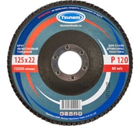 Круг лепестковый универсальный (125х22 мм,  А120, 14А) Tsunami КЛТ1 D96100000012582
