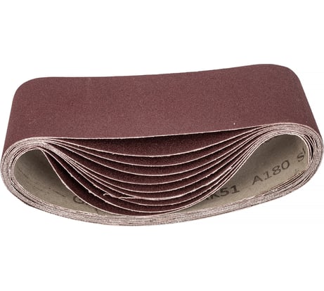 Шлифовальные ленты ЛБ 75х457 мм, А180, 14А, 10 шт. Tsunami D76107545714180