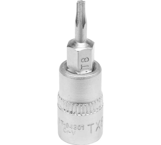 Головка торцевая с вставкой TORX T8, 1/4" DR YATO YT-04301