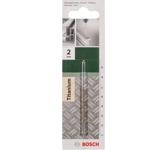 Сверло по металлу HSS-TIN (2x24x49 мм) DIY Bosch 2609255090