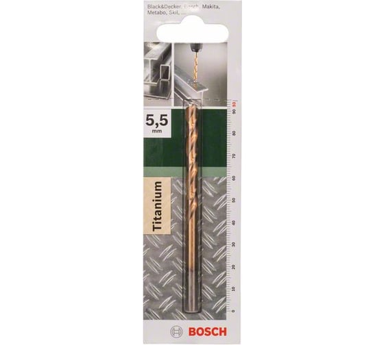 Сверло по металлу HSS-TIN (5.5x57x93 мм) DIY Bosch 2609255099 1