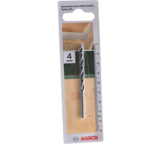 Сверло спиральное по дереву (4x45 мм) DIY Bosch 2609255201
