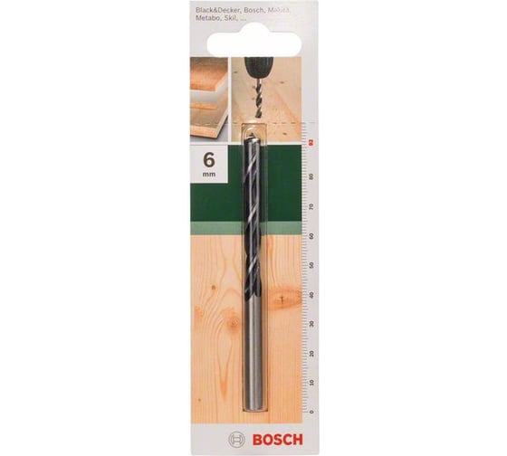 Сверло спиральное по дереву (6x55 мм) DIY Bosch 2609255203 1