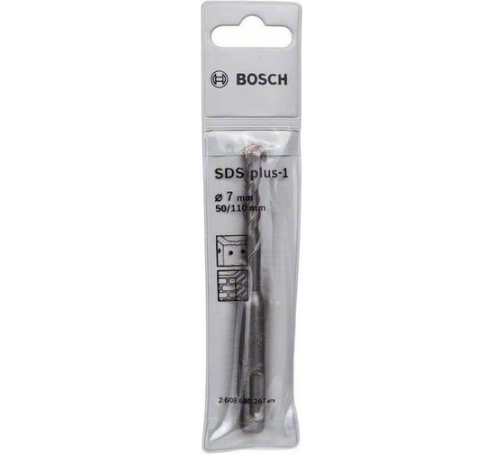 Бур по бетону SDS plus-1 (7x50x110 мм; SDS-Plus) Bosch 2608680267