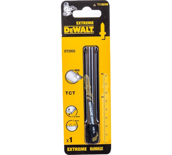 Пилка по металлу, карбид-вольфрамовые зубья, T118EHM 1 шт. DEWALT DT2055
