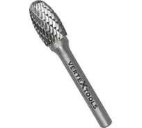 Бор-фреза по металлу твердосплавная, овальная, тип E, 12 мм vertextools 3643-12