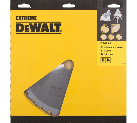Диск пильный по дереву 305х30 мм DEWALT DT4210