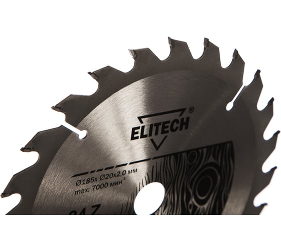 Диск пильный по дереву (185х20/16 мм; 2 мм; 24Z) Elitech 1820.053500