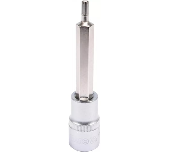 Головка торцевая c вставкой SPLINE М5, 1/2" DR, 100 мм YATO YT-04350