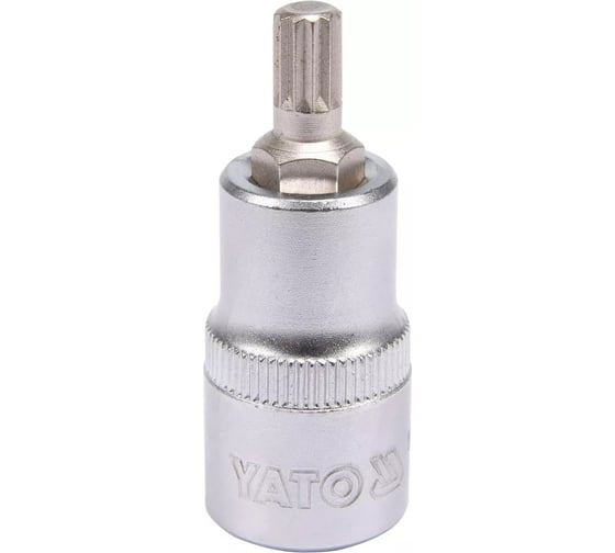Головка торцевая c вставкой SPLINE М8, 1/2" DR YATO YT-04342