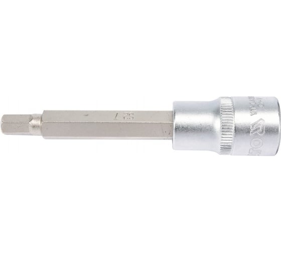 Головка торцевая с вставкой HEX 7 мм, 1/2" DR, 100 мм YATO YT-04393