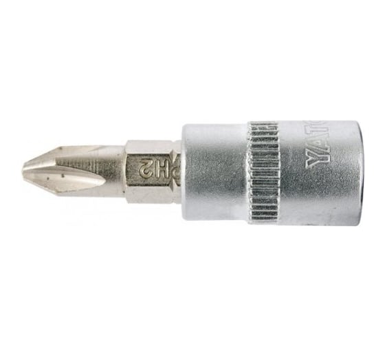 Головка торцевая с вставкой PH2, 1/4" DR YATO YT-04412