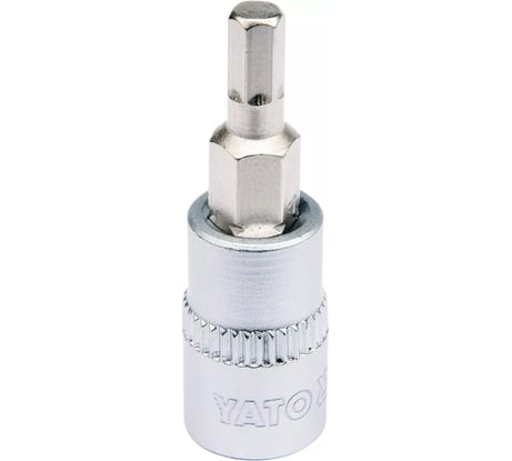 Головка торцевая c вставкой HEX 4 мм, 1/4" DR YATO YT-04371