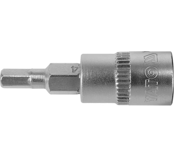 Головка торцевая c вставкой HEX 4 мм, 1/4" DR YATO YT-04371