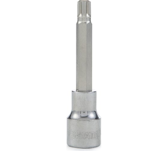 Головка торцевая 1/2", со вставкой Spline, M-10,100 мм Sata S25804 1