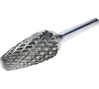 Бор-фреза (шарошка) твердосплавная по металлу сфероконическая, тип f, 16x25x6 мм TORGWIN T105231