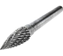 Бор-фреза (шарошка) твердосплавная по металлу сфероконическая заостренная, тип g, 8x17x6 мм TORGWIN T488787