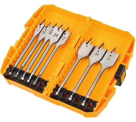 Набор сверл перьев 12-32 мм, 8 шт. DEWALT DT4842