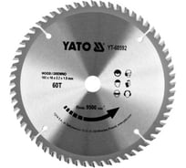 Диск пильный TCT по дереву 165x60Tх16мм YATO YT-60592