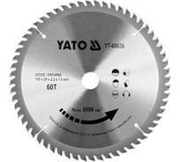 Диск пильный TCT по дереву, 190x60Tх20мм YATO YT-60636