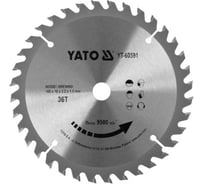 Диск пильный TCT по дереву, 165x36Tх16мм YATO YT-60591
