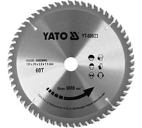 Диск пильный TCT по дереву, 185x60Tх20мм YATO YT-60623