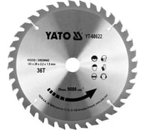 Диск пильный TCT по дереву, 185x36Tх20мм YATO YT-60622
