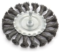 Щетка крученая плоская 100 мм для дрели Дело Техники 272100